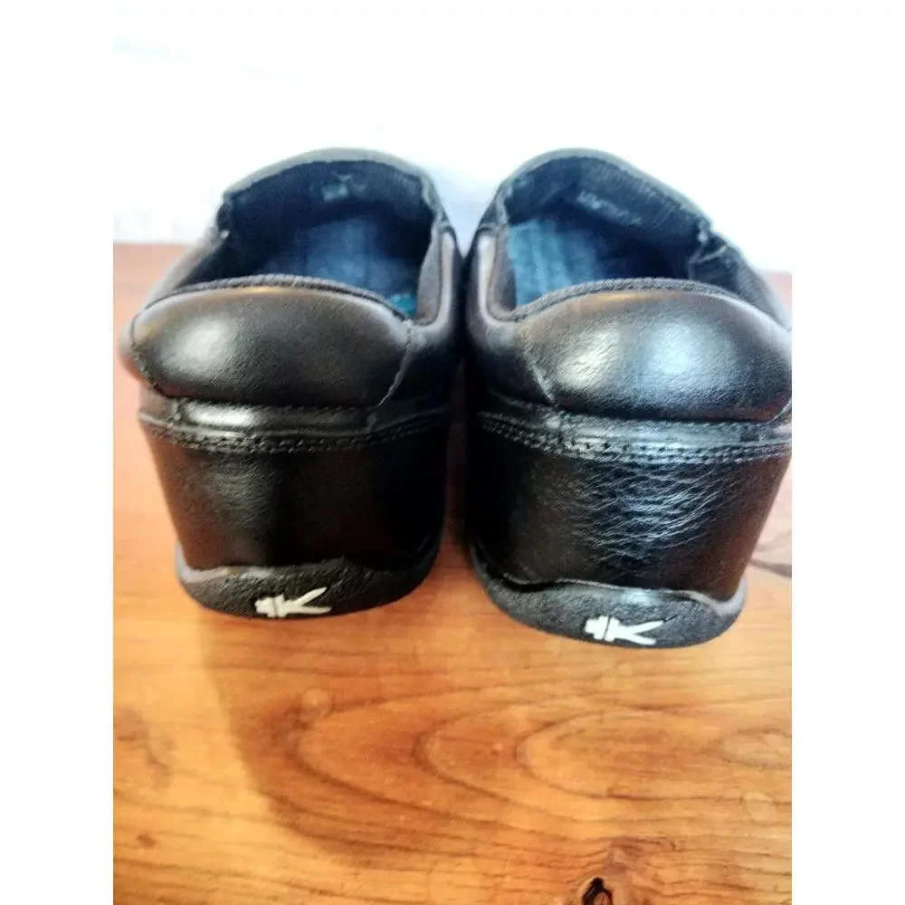 Kuru Kivi Black‎ Leather Slip On Shoes Women's Size 11 Comfort Casual Loafers